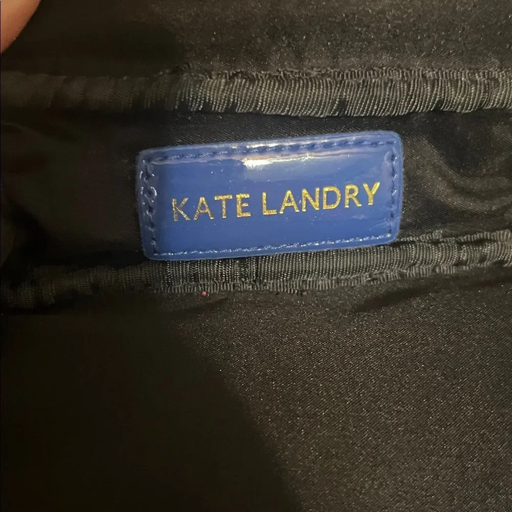 Kate Landry Blue Travel Jewelry Bag Case NWOT